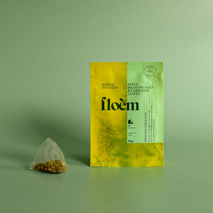 Apple, Meadowsweet & Labrador Tea Bags | Tisane en sachets - Pomme, reine des prés & feuilles du Labrador